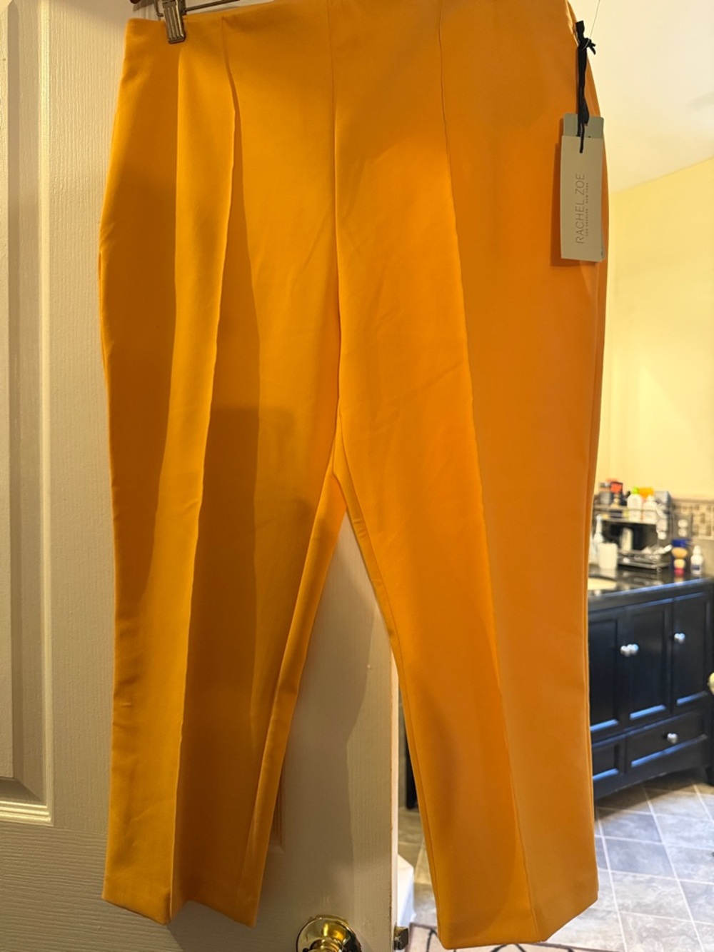 Rachel Zoe Mustard Yellow Skinny Pants Hi-Rise pants Casual business women pants - Picture 4 of 10